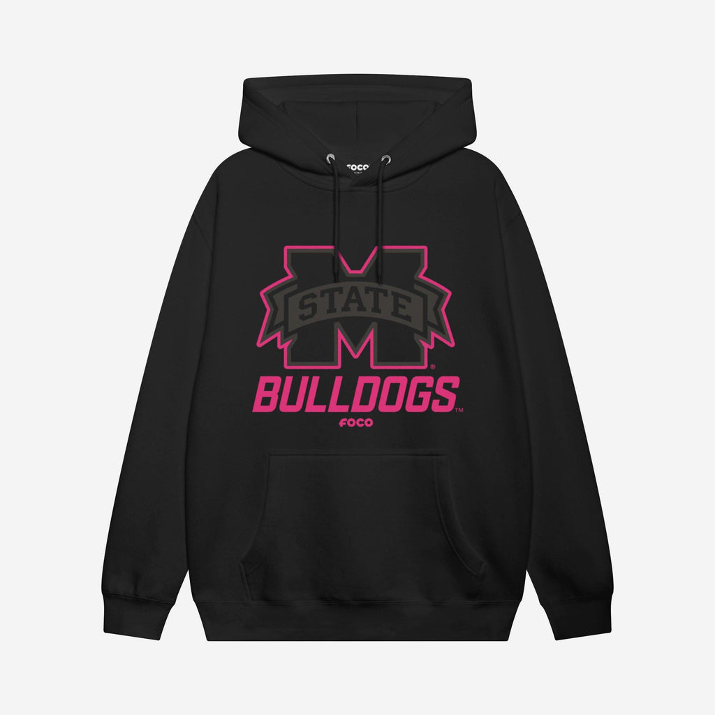Mississippi State Bulldogs Highlight Reel Hoodie FOCO Black/Neon Pink S - FOCO.com
