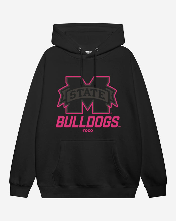 Mississippi State Bulldogs Highlight Reel Hoodie FOCO Black/Neon Pink S - FOCO.com