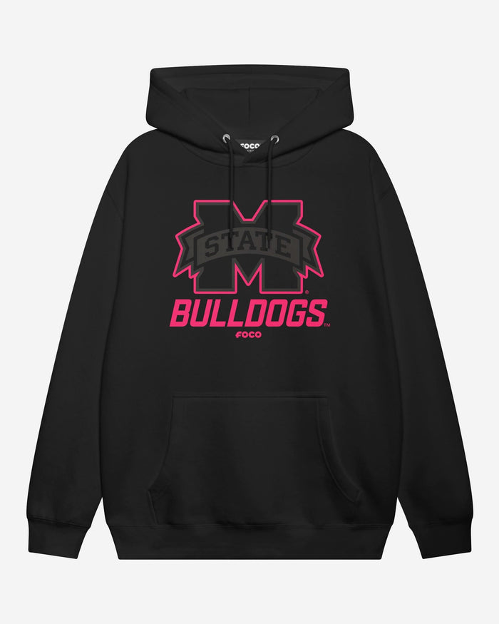 Mississippi State Bulldogs Highlight Reel Hoodie FOCO Black/Neon Pink S - FOCO.com