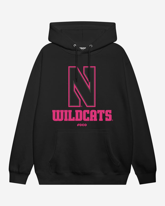 Northwestern Wildcats Highlight Reel Hoodie FOCO Black/Neon Pink S - FOCO.com