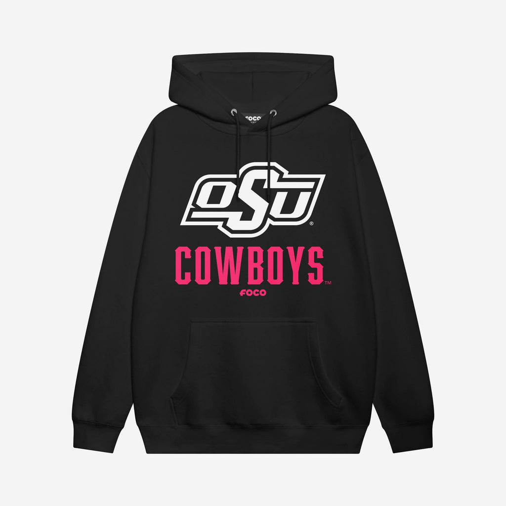 Oklahoma State Cowboys Highlight Reel Hoodie FOCO Black/Neon Pink S - FOCO.com