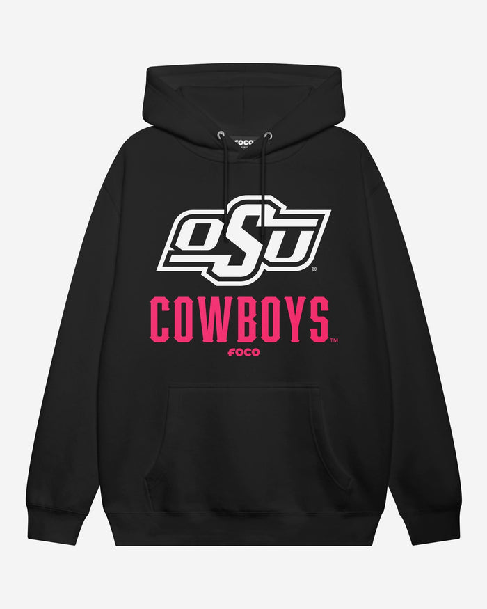 Oklahoma State Cowboys Highlight Reel Hoodie FOCO Black/Neon Pink S - FOCO.com