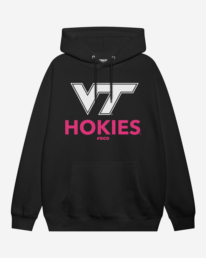 Virginia Tech Hokies Highlight Reel Hoodie FOCO Black/Neon Pink S - FOCO.com