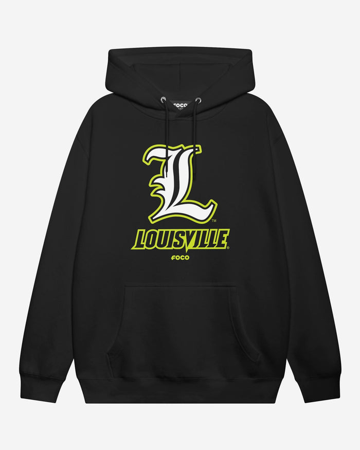 Louisville Cardinals Highlight Reel Hoodie FOCO Black/Volt S - FOCO.com