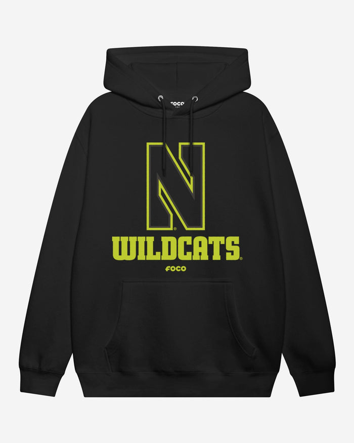 Northwestern Wildcats Highlight Reel Hoodie FOCO Black/Volt S - FOCO.com