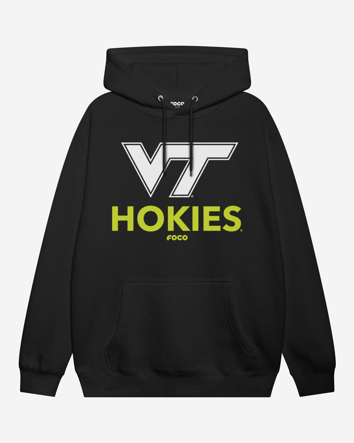 Virginia Tech Hokies Highlight Reel Hoodie FOCO Black/Volt S - FOCO.com