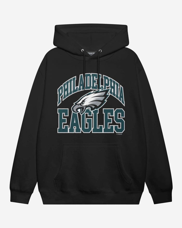 Philadelphia Eagles Arched Wordmark Hoodie FOCO Athletic Heather S - FOCO.com