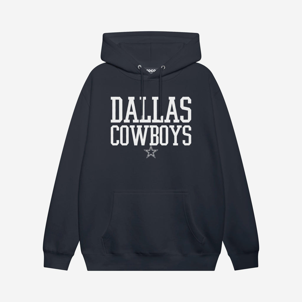 Dallas Cowboys Bold Wordmark Hoodie FOCO Navy S - FOCO.com