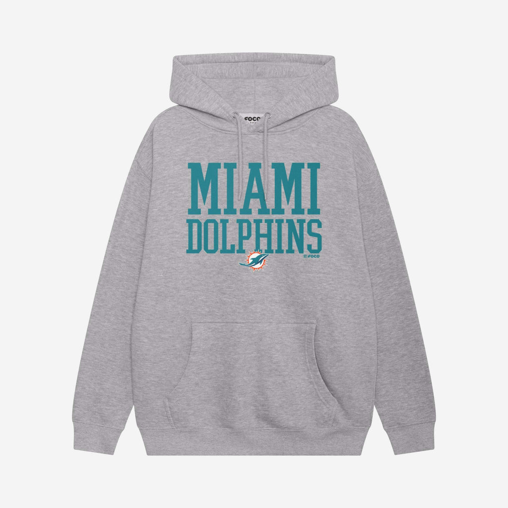 Miami Dolphins Bold Wordmark Hoodie FOCO S - FOCO.com