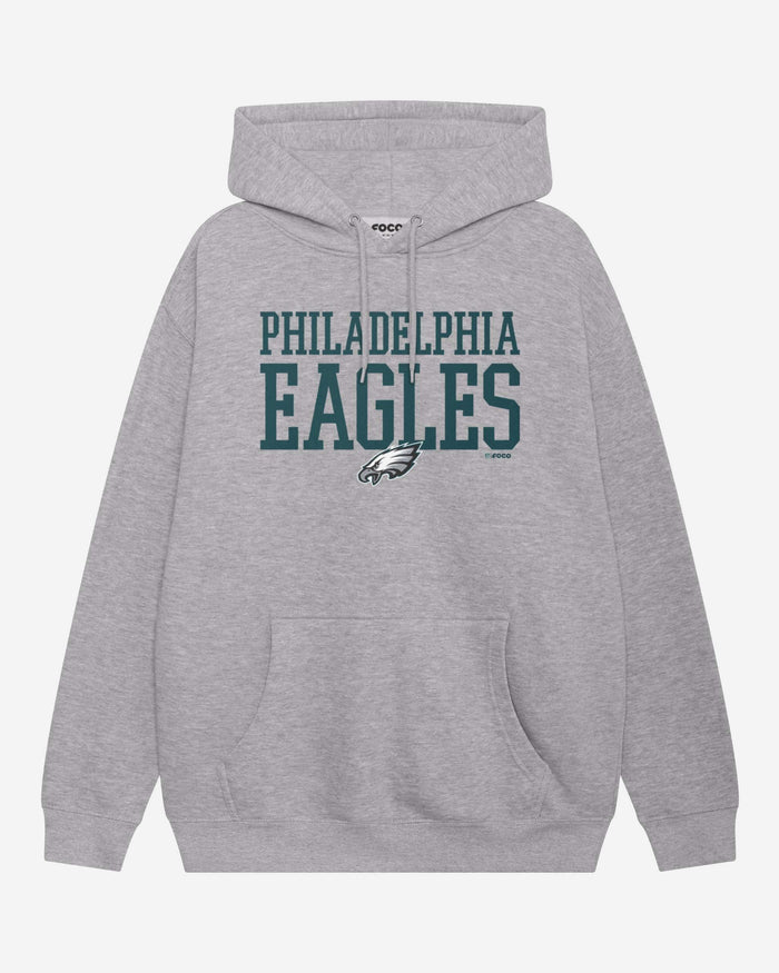 Philadelphia Eagles Bold Wordmark Hoodie FOCO Athletic Heather S - FOCO.com
