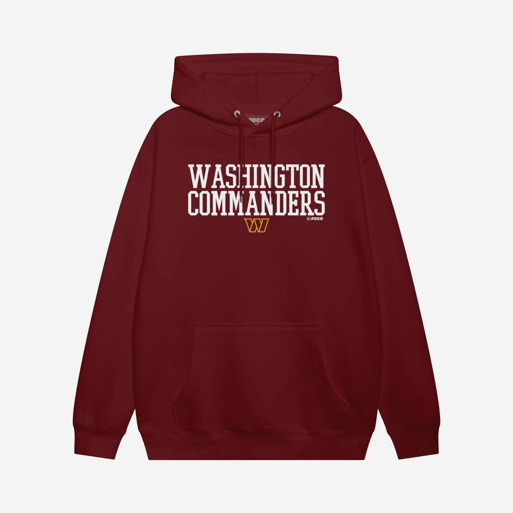 Washington Commanders Bold Wordmark Hoodie FOCO