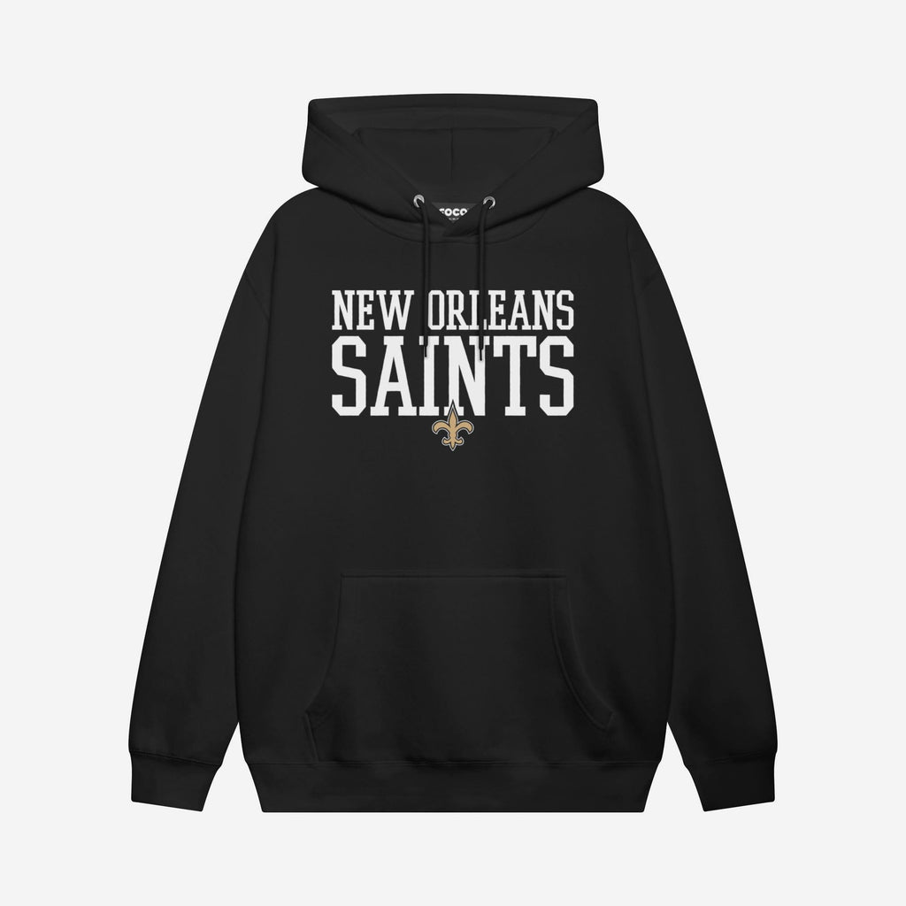 New Orleans Saints Bold Wordmark Hoodie FOCO Black S - FOCO.com