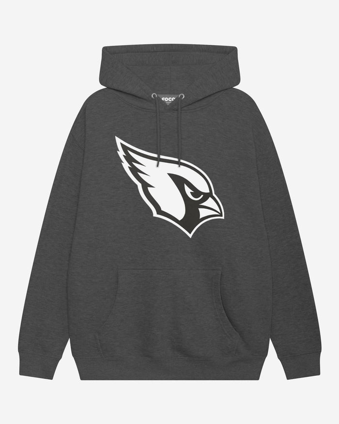 Arizona Cardinals Black & White Primary Logo Hoodie FOCO S - FOCO.com