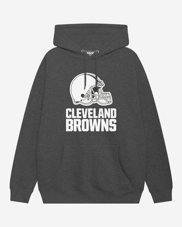 Cleveland Browns Black & White Primary Logo Hoodie FOCO S - FOCO.com