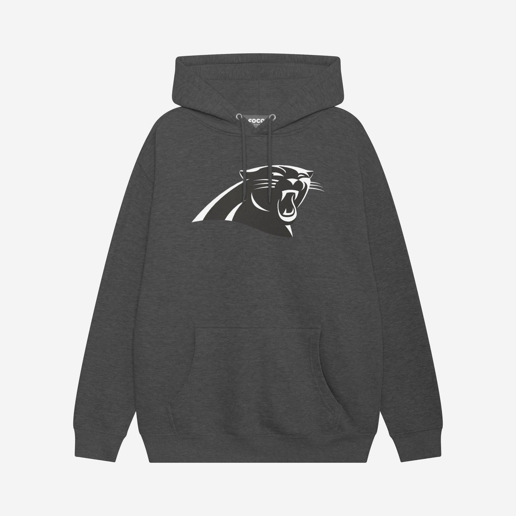 Carolina Panthers Black & White Primary Logo Hoodie FOCO S - FOCO.com