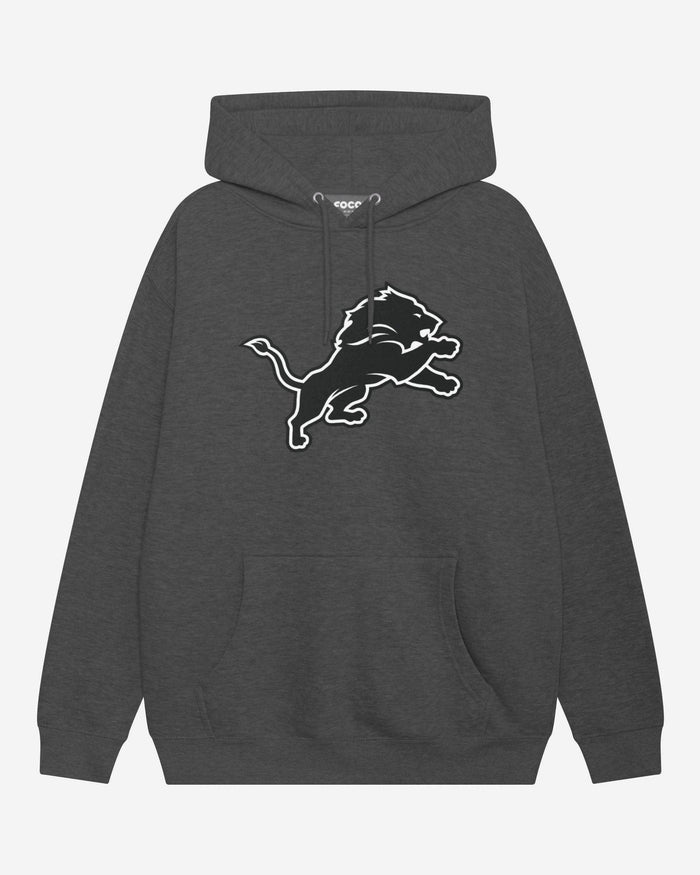 Detroit Lions Black & White Primary Logo Hoodie FOCO S - FOCO.com