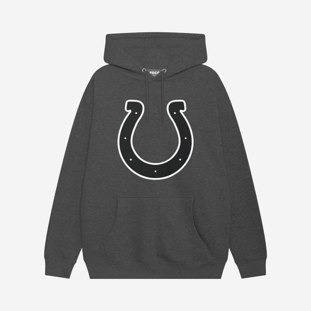 Indianapolis Colts Black & White Primary Logo Hoodie FOCO S - FOCO.com