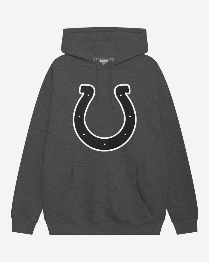 Indianapolis Colts Black & White Primary Logo Hoodie FOCO S - FOCO.com