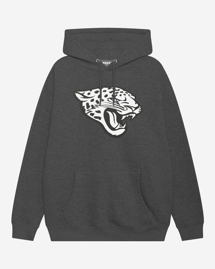 Jacksonville Jaguars Black & White Primary Logo Hoodie FOCO S - FOCO.com