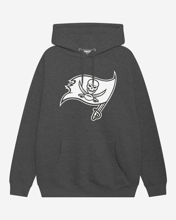 Tampa Bay Buccaneers Black & White Primary Logo Hoodie FOCO S - FOCO.com