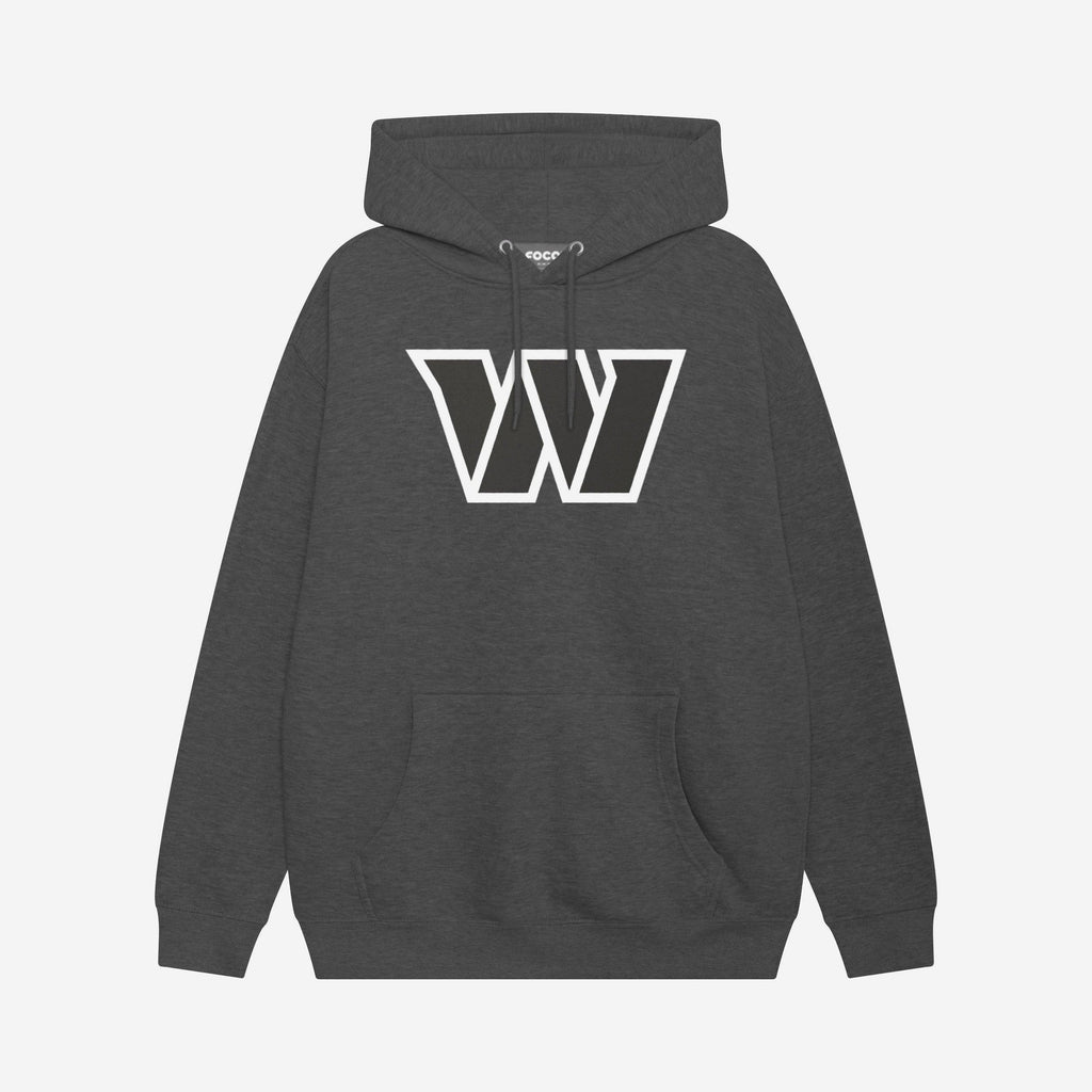 Washington Commanders Black & White Primary Logo Hoodie FOCO S - FOCO.com