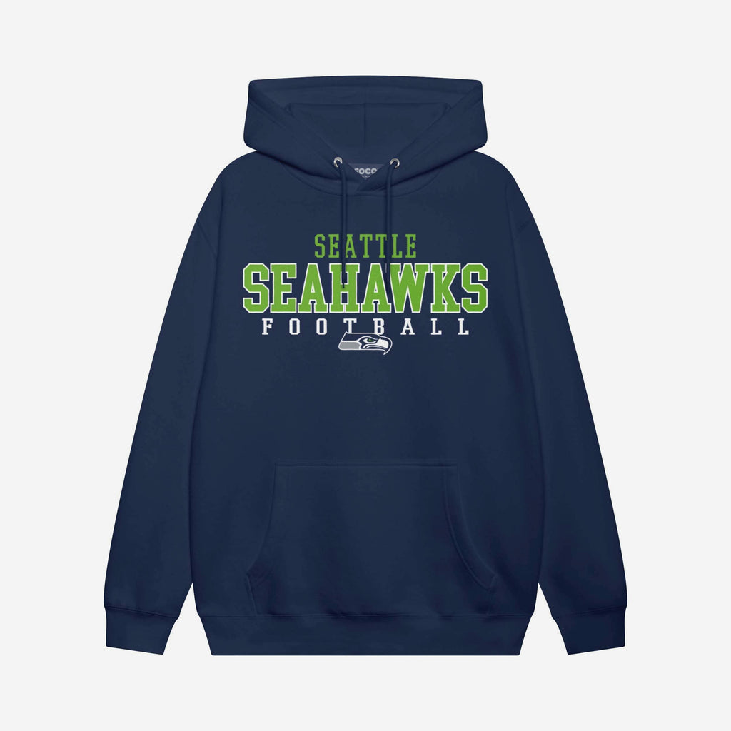 Seattle Seahawks Football Wordmark Hoodie FOCO S - FOCO.com