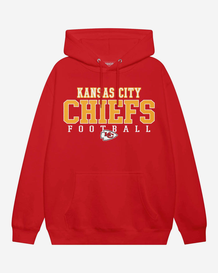 Kansas City Chiefs Football Wordmark Hoodie FOCO S - FOCO.com