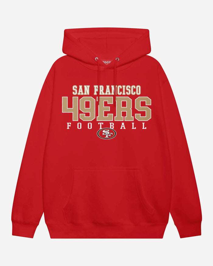 San Francisco 49ers Football Wordmark Hoodie FOCO S - FOCO.com
