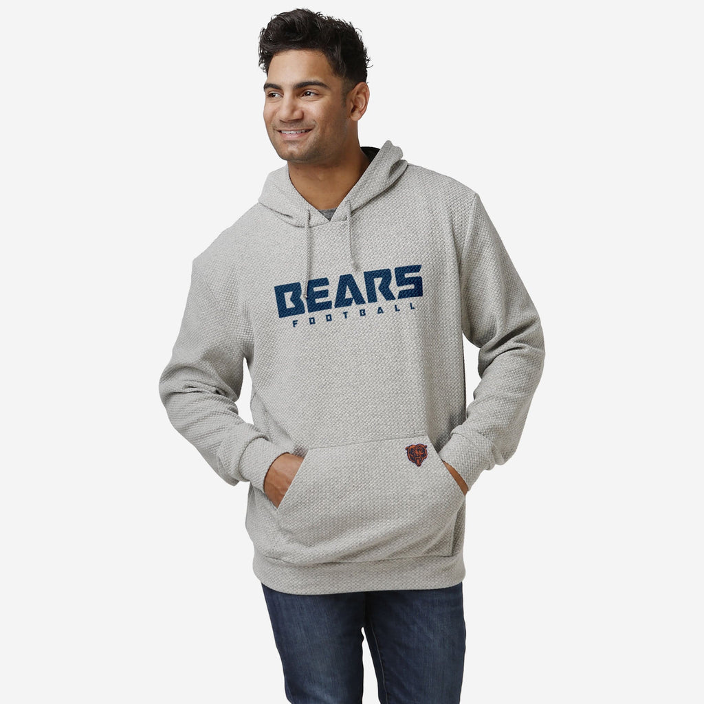 Chicago Bears Gray Woven Hoodie FOCO S - FOCO.com