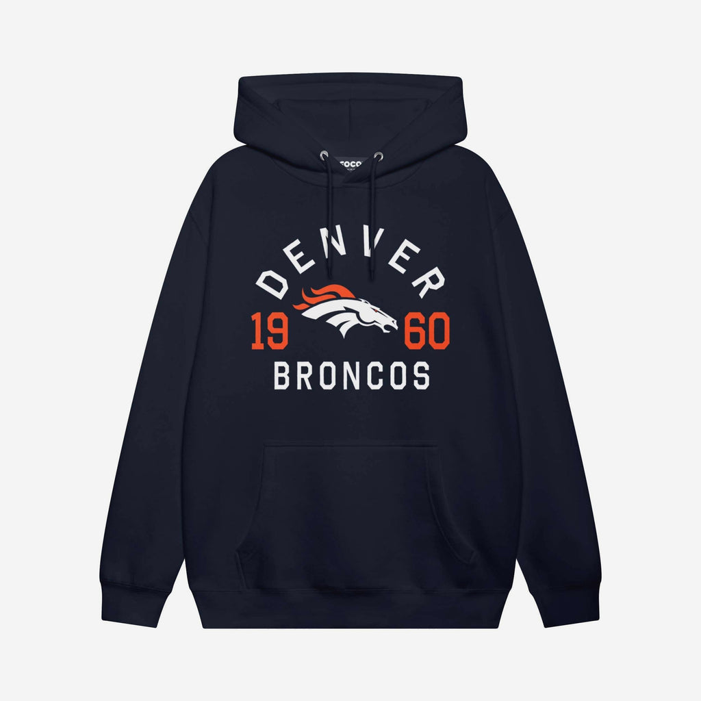 Denver Broncos Heritage Print Hoodie FOCO Navy S - FOCO.com