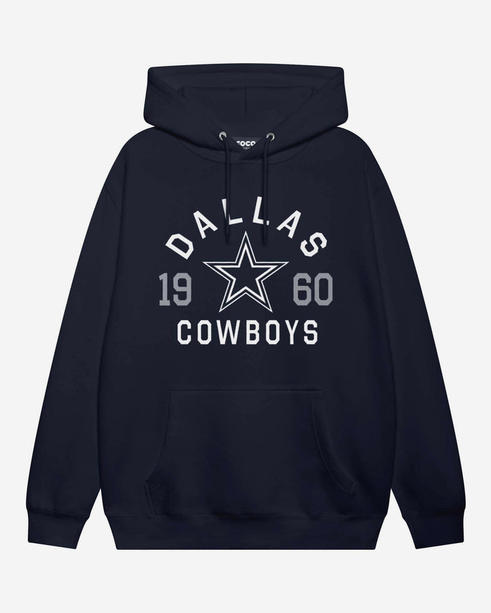 Dallas Cowboys Heritage Print Hoodie FOCO Navy S - FOCO.com