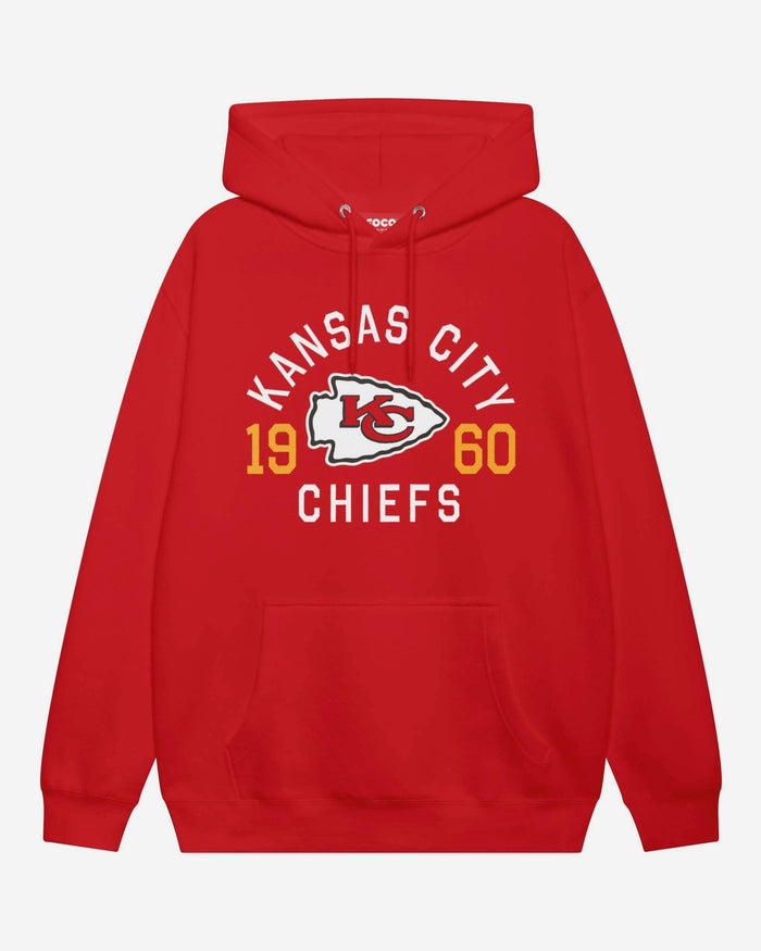 Kansas City Chiefs Heritage Print Hoodie FOCO Red S - FOCO.com