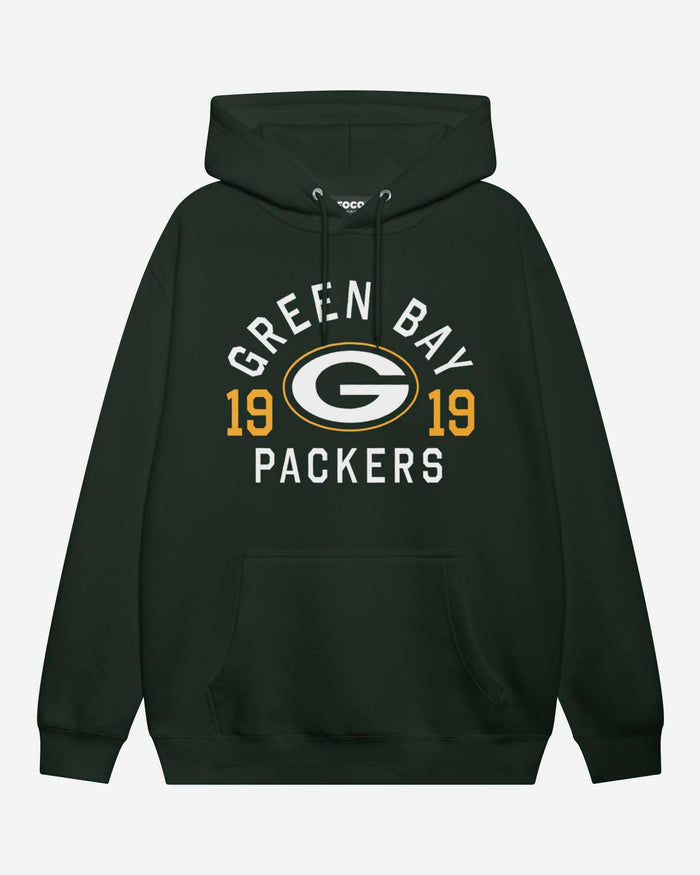 Green Bay Packers Heritage Print Hoodie FOCO Forest S - FOCO.com