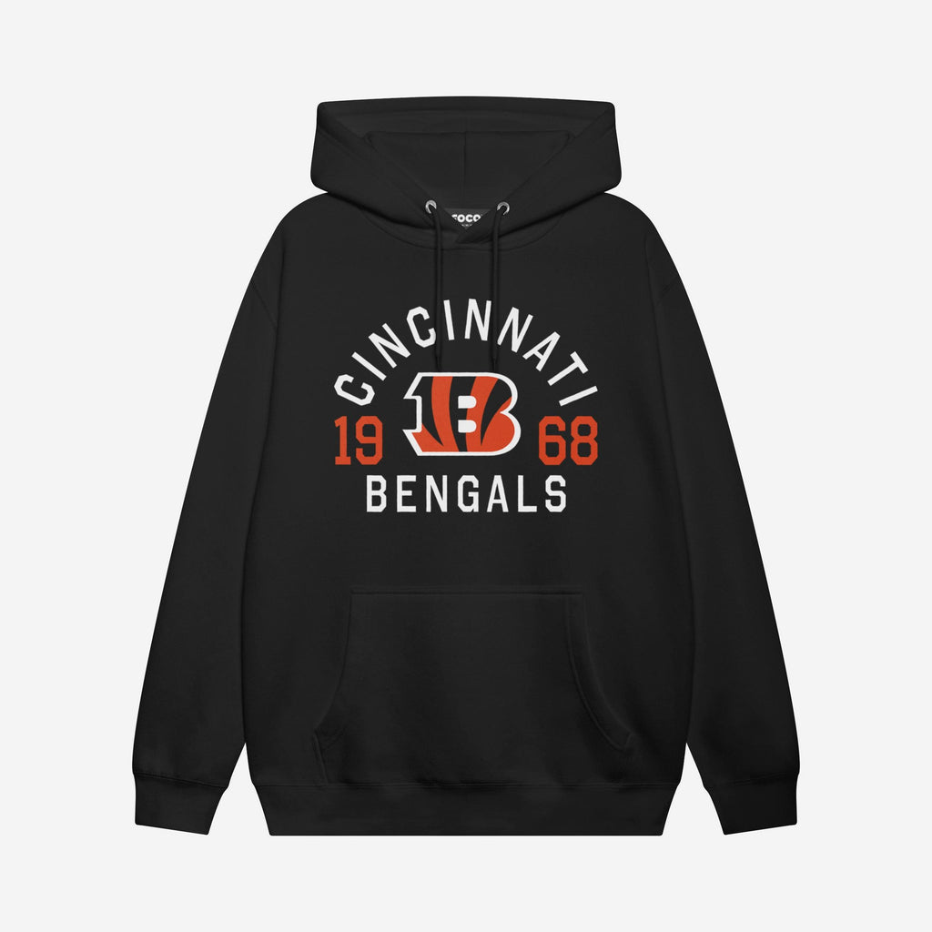Cincinnati Bengals Heritage Print Hoodie FOCO S - FOCO.com