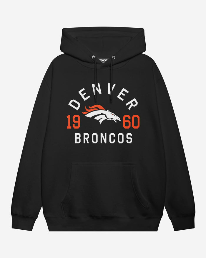 Denver Broncos Heritage Print Hoodie FOCO Black S - FOCO.com