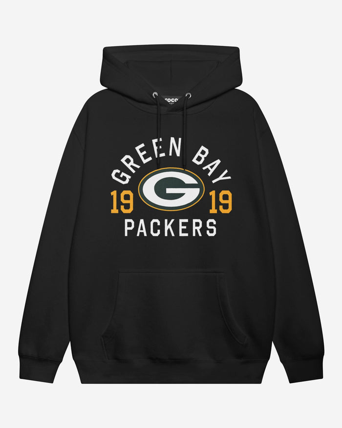 Green Bay Packers Heritage Print Hoodie FOCO Black S - FOCO.com
