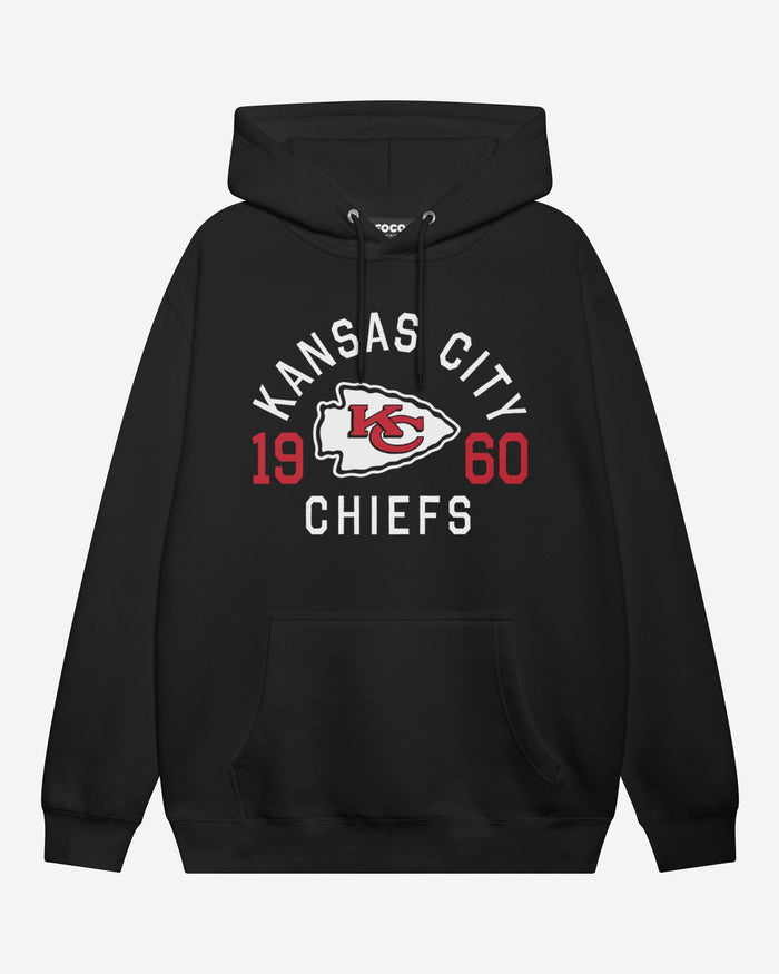 Kansas City Chiefs Heritage Print Hoodie FOCO Black S - FOCO.com
