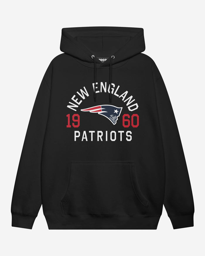 New England Patriots Heritage Print Hoodie FOCO Black S - FOCO.com