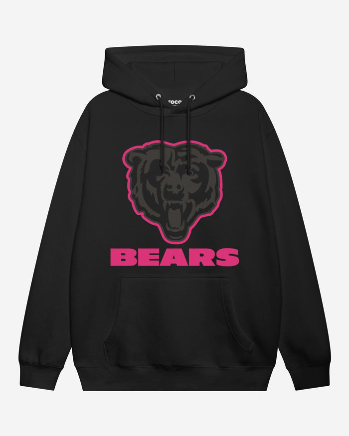Chicago Bears Highlight Reel Hoodie FOCO Black/Neon Pink S - FOCO.com