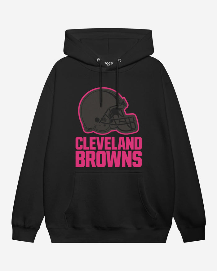 Cleveland Browns Highlight Reel Hoodie FOCO Black/Neon Pink S - FOCO.com