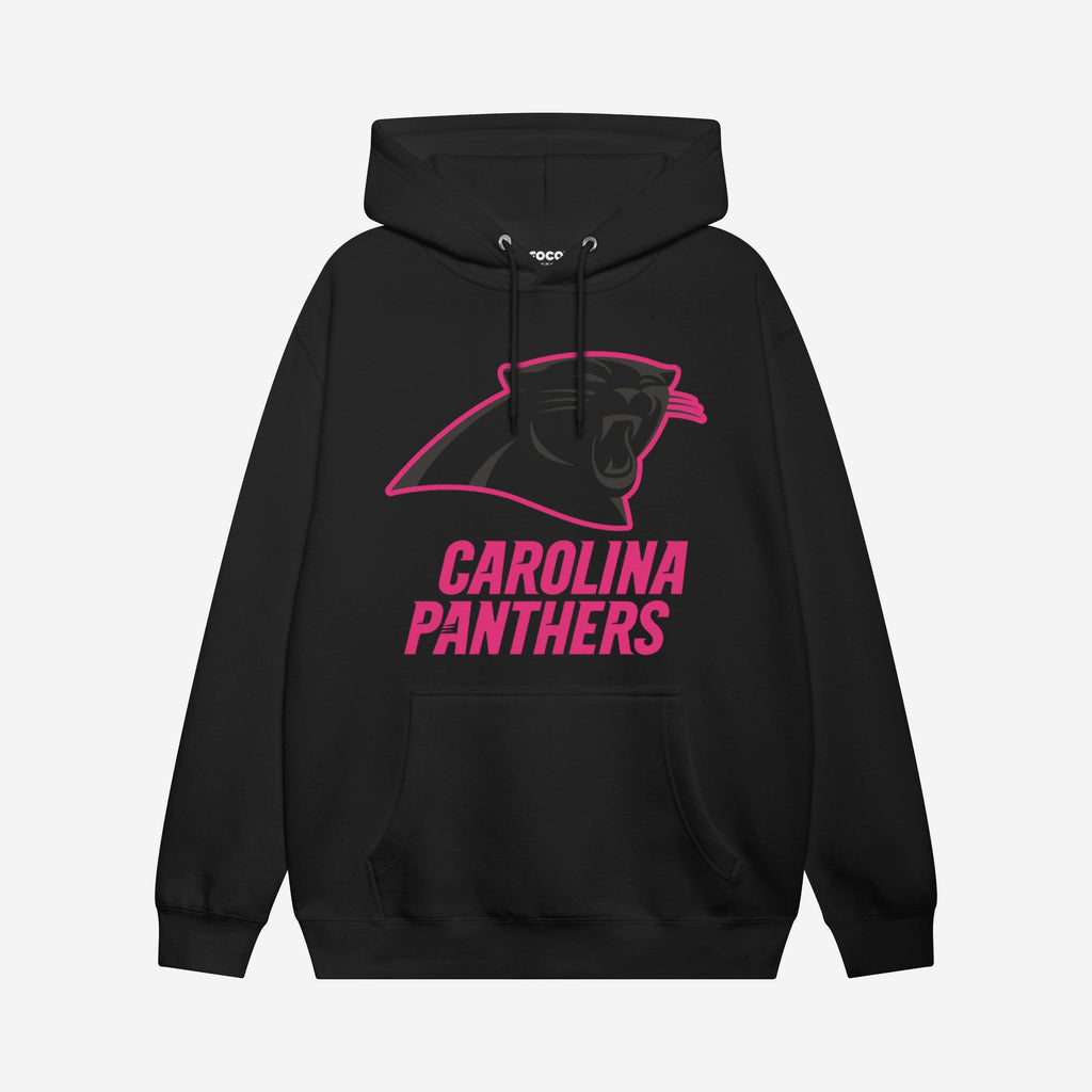 Carolina Panthers Highlight Reel Hoodie FOCO Black/Neon Pink S - FOCO.com
