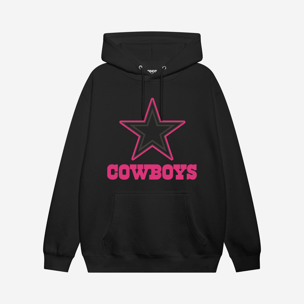 Dallas Cowboys Highlight Reel Hoodie FOCO Black/Neon Pink S - FOCO.com