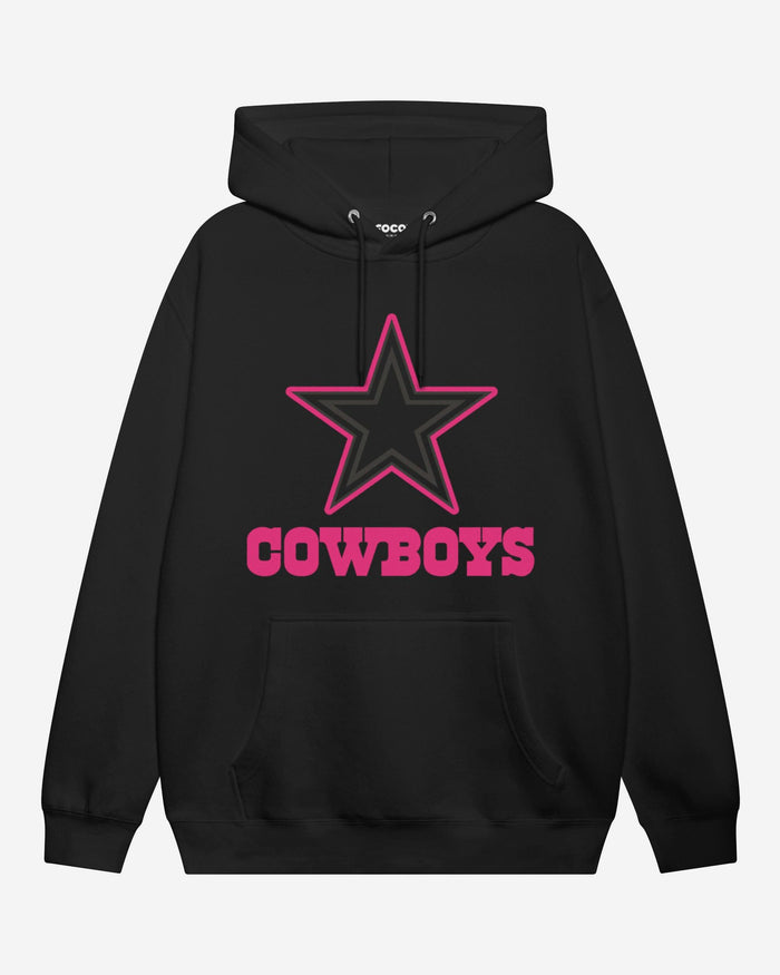 Dallas Cowboys Highlight Reel Hoodie FOCO Black/Neon Pink S - FOCO.com