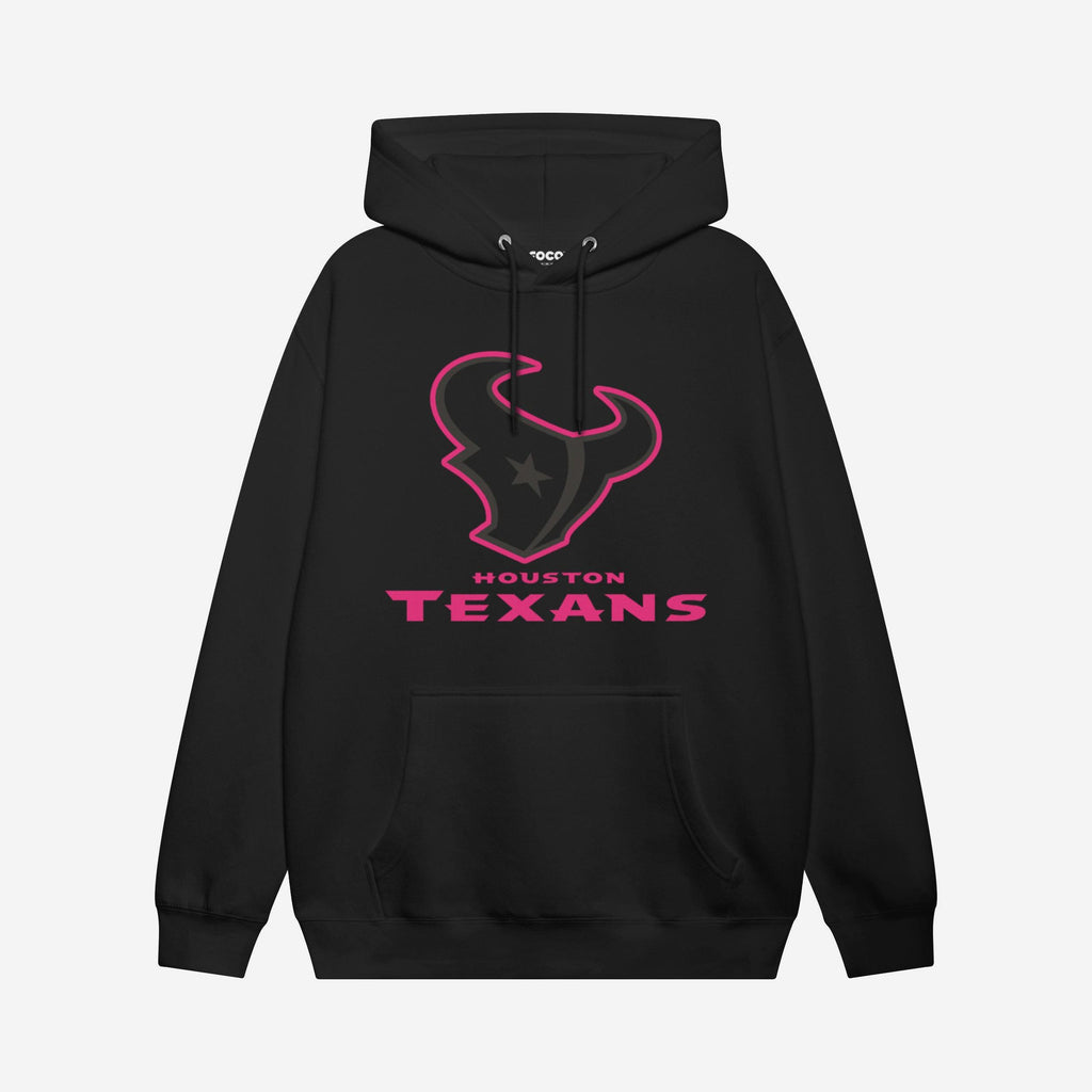 Houston Texans Highlight Reel Hoodie FOCO Black/Neon Pink S - FOCO.com