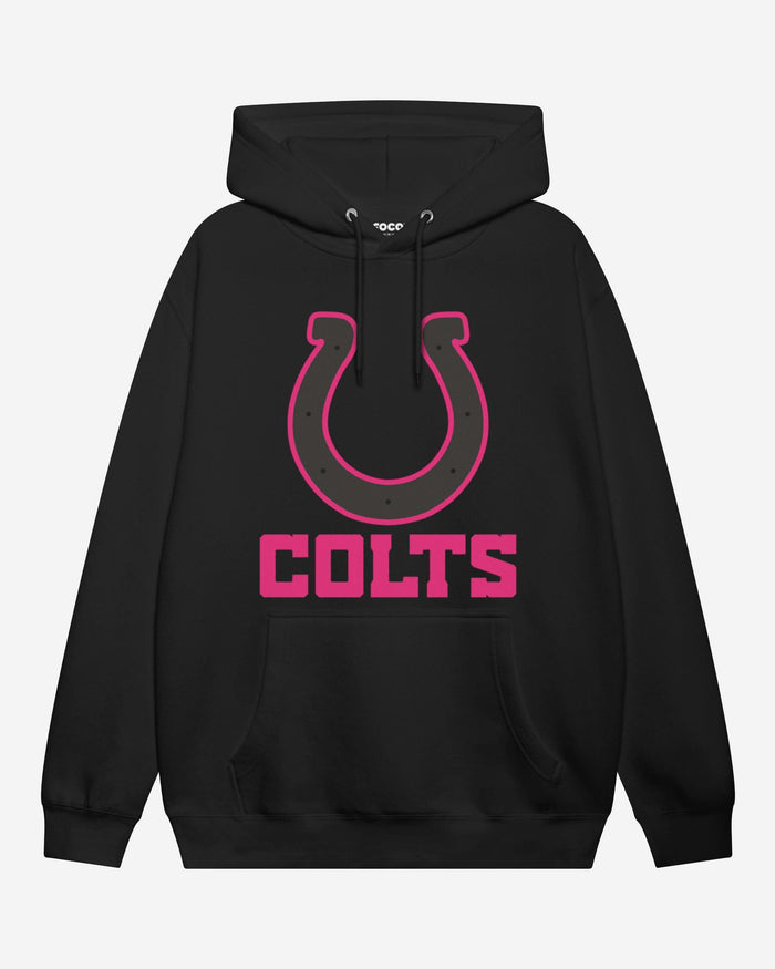 Indianapolis Colts Highlight Reel Hoodie FOCO Black/Neon Pink S - FOCO.com