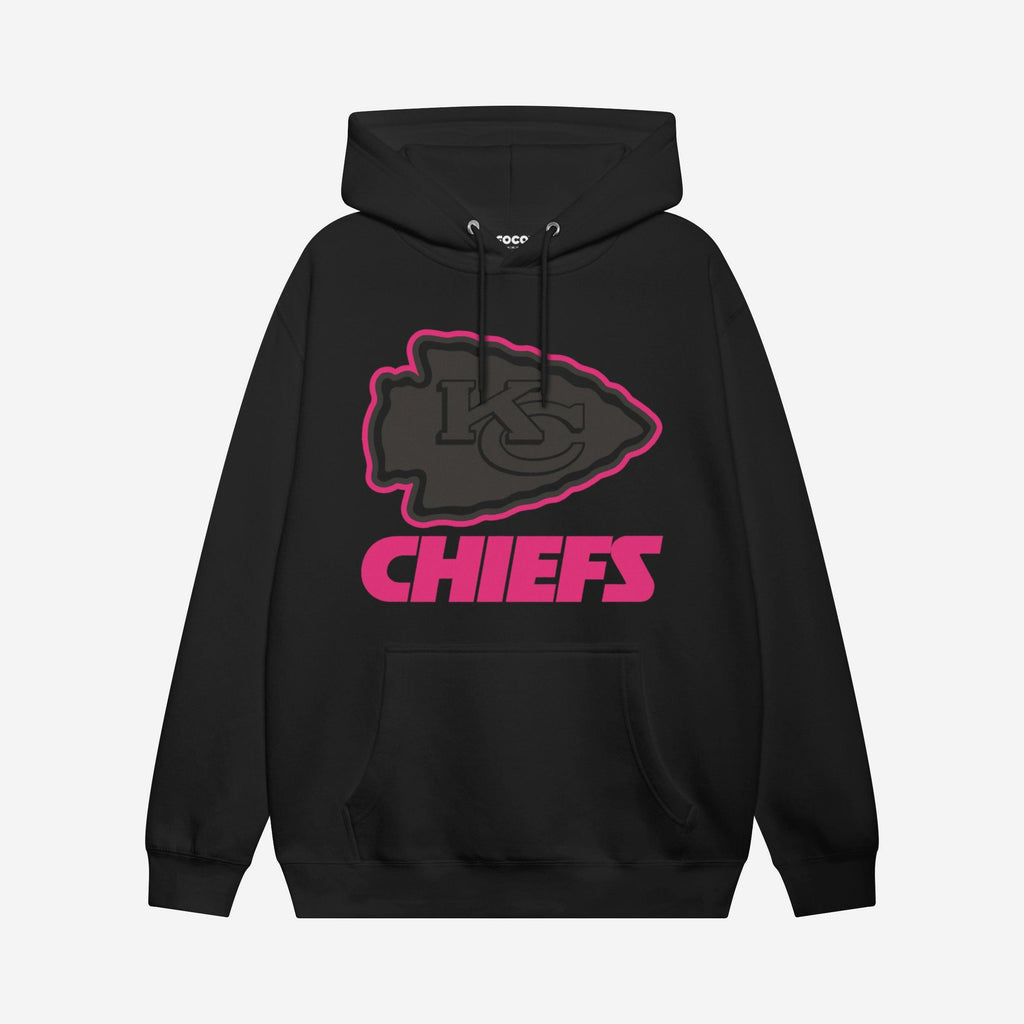 Kansas City Chiefs Highlight Reel Hoodie FOCO Black/Neon Pink S - FOCO.com