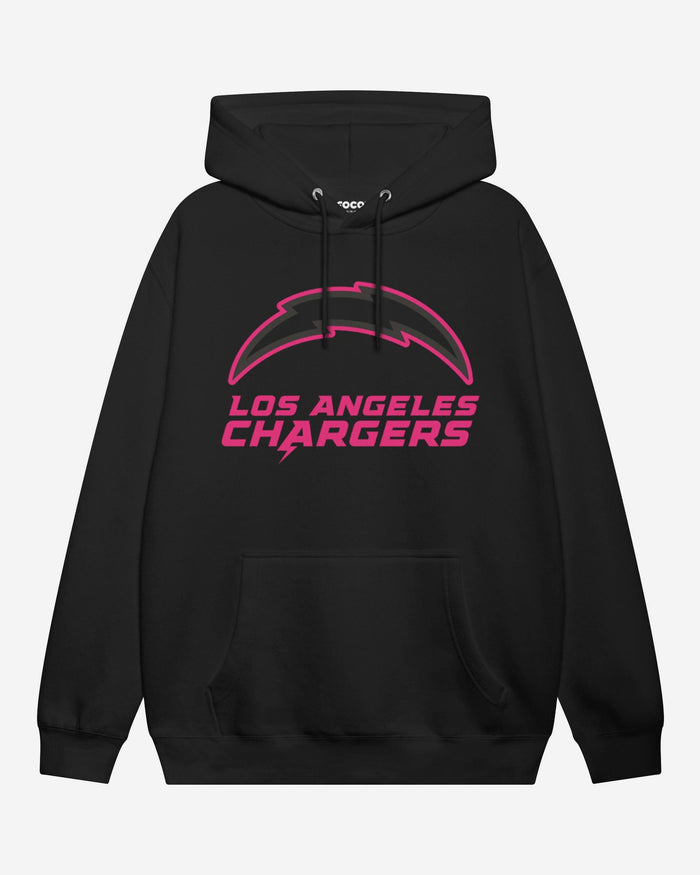 Los Angeles Chargers Highlight Reel Hoodie FOCO Black/Neon Pink S - FOCO.com