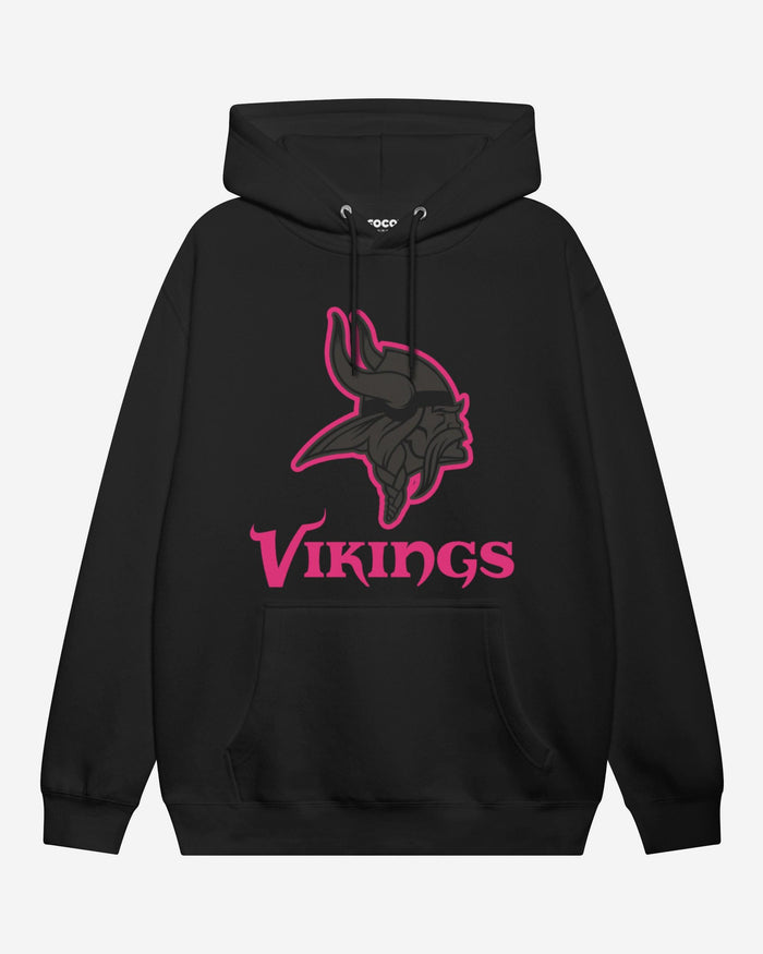 Minnesota Vikings Highlight Reel Hoodie FOCO Black/Neon Pink S - FOCO.com
