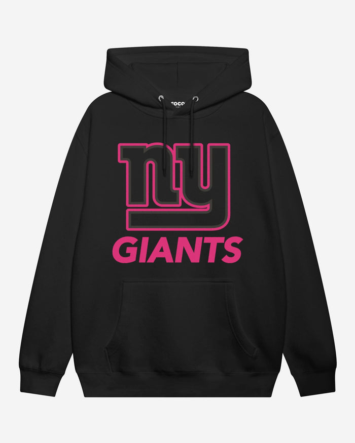 New York Giants Highlight Reel Hoodie FOCO Black/Neon Pink S - FOCO.com