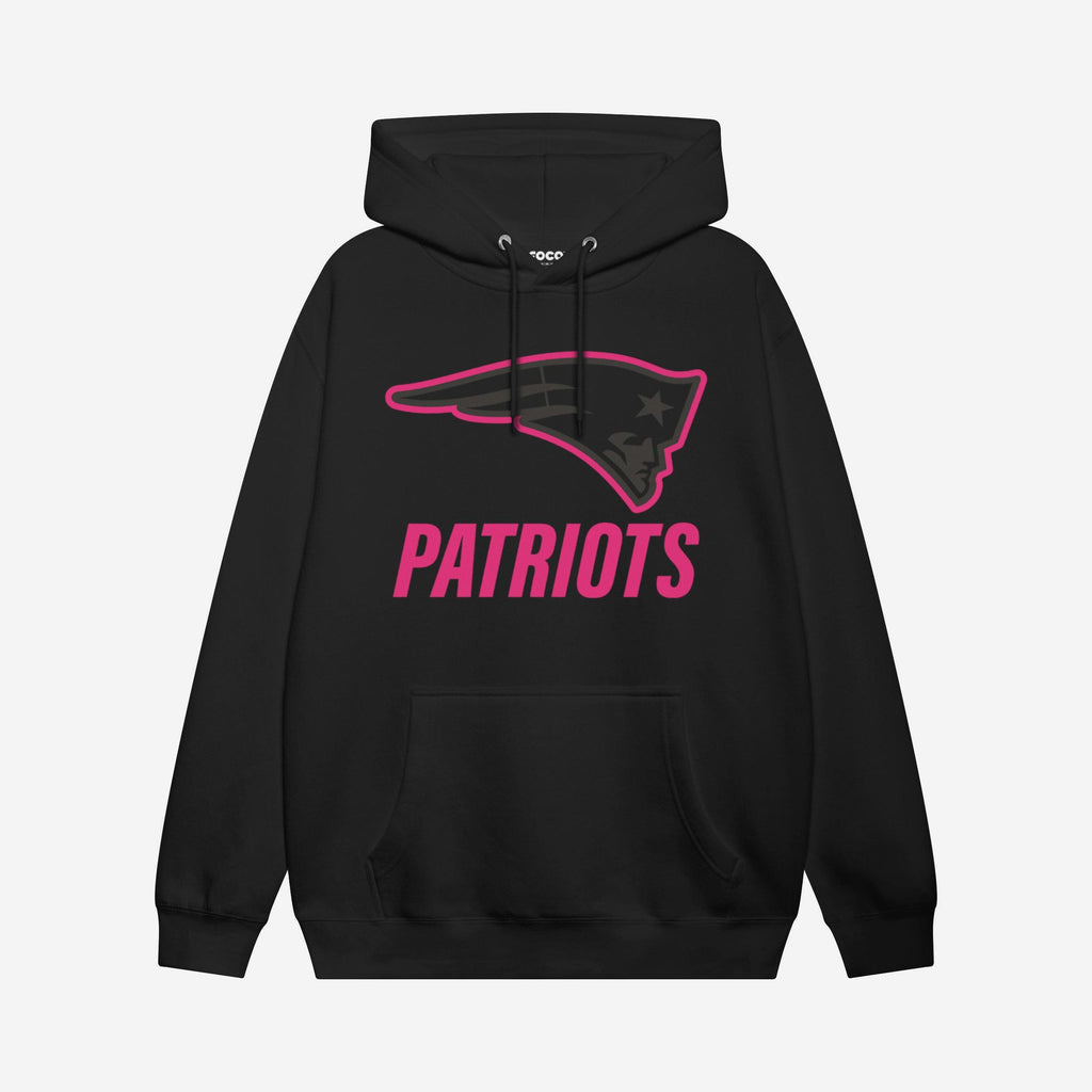 New England Patriots Highlight Reel Hoodie FOCO Black/Neon Pink S - FOCO.com